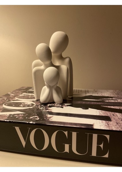 Luxury Kumsdesıgn Dekoratif Aile Obje Kadın Erkek Çocuk Biblo Taş Heykel 1 Adet fiyatları