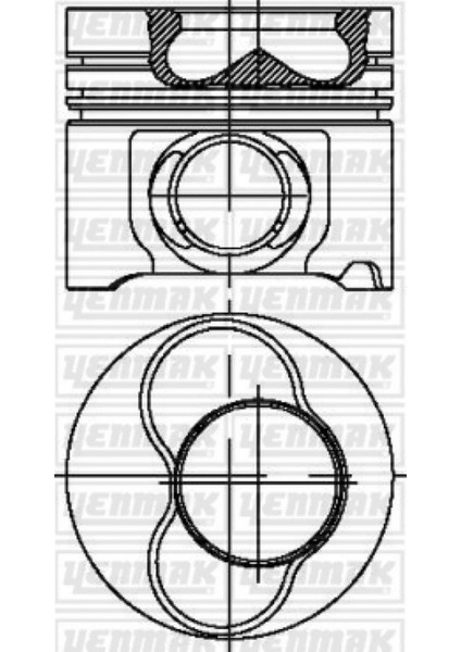 Motor Piston Segman Std 5 Sil.mot.1-2 Piston Transporter T5-Touareg 03 2.5tdi Ax./bac-Bl 81MM Gnzrz