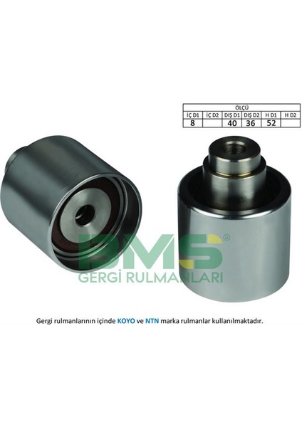 Eksantrik Gergi Rulmani Golf5-Caddy-Jetta-Transporter T5-A3-Leon 1.4-1.9 Tdi Axb-Bjb-Bxe-Amf-Bnv Gnzrz