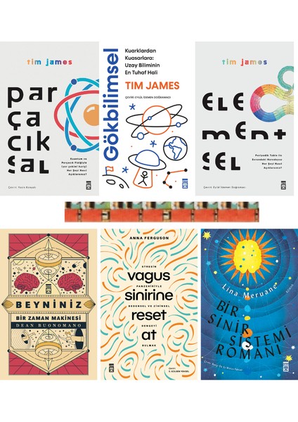 Bilim Kitaplığı - Beyniniz Bir Zaman Makinesi,parçacıksal,bir Sinir Sistemi Romanı,(6 Kitap)