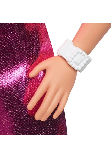 Luxury ® Büyüleyici Parti Bebekleri - Pembe Metalik Elbiseli Sarışın | HYT88 1 Adet fırsatları