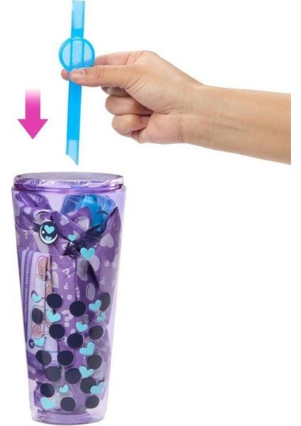 Pop Reveal Barbie Boba Serisi - Taro Milk | HTJ19 1 Adet modelleri