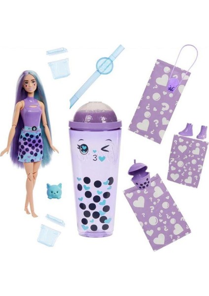 Pop Reveal Barbie Boba Serisi - Taro Milk | HTJ19 1 Adet indirimleri