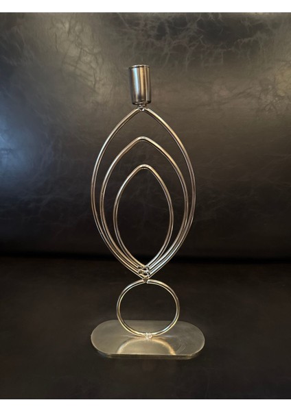 Luxury Mumluk Gümüş Renk 1 Adet