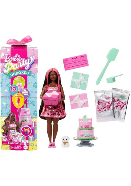 Luxury Barbie Party Unboxed? Köpeğimin Doğum Günü Serisi JFG71 1 Adet