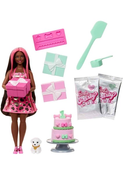 Luxury Barbie Party Unboxed? Köpeğimin Doğum Günü Serisi JFG71 1 Adet