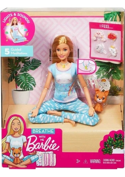 Luxury Nefes Egzersizi Bebeği Barbie Breathe With Me Barbie Meditasyon Bebeği 1 Adet