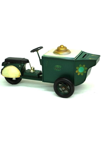 Dekoratif Metal Dondurma Arabası Biblo Ev Ofis Hediyelik