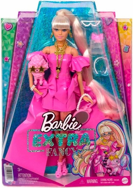 Luxury Grck HHN12 Barbie Extra Fancy Pembe Kostümlü Bebek Efsn 1 Adet