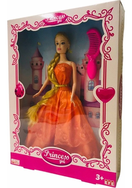 Luxury Rapunzel Saçlı Prenses Oyuncak Bebek 1 Adet
