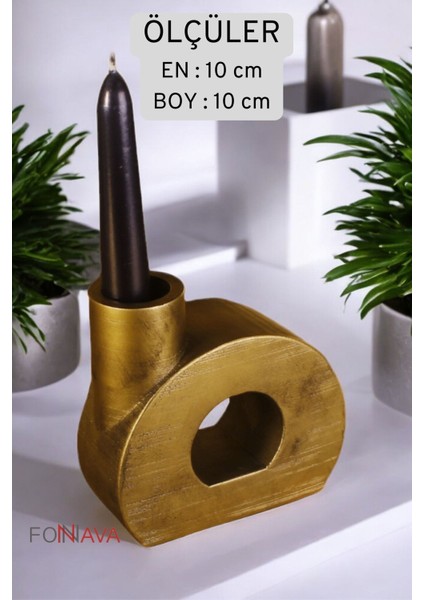Luxury Şamdan Mumluk Dekoratif Mumluk Tealight Mumluk Altın Eskitme Renk Model 9 1 Adet