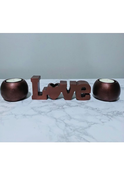 Luxury Dekoratif Love Mumluk Tasarım Set "mumlar Dahil" 1 Adet fiyatları