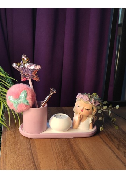 Luxury Masa Üstü Kalemlik , Saksı , Mumluk , Hediyelik Set ,dekor 1 Adet fiyatları