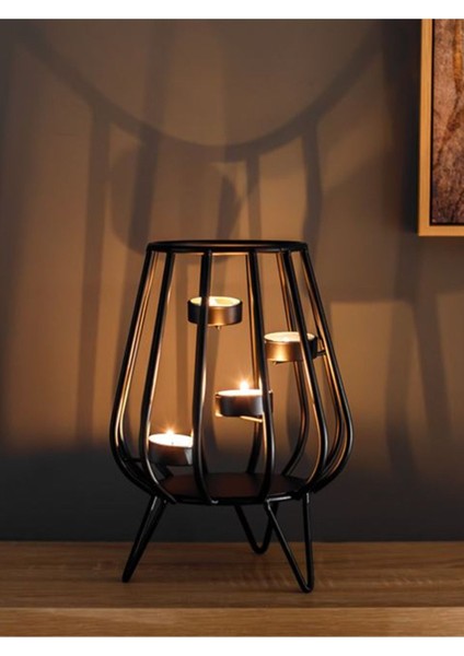 Luxury Metal Oval Tealight Tutucu 3 Ayaklı Ø25.5X18CM 1 Adet fiyatları