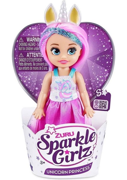 Sparkle Girlz 12 cm Unicorn Prenses Cupcake Pembe Saçlı 94TQ3P 1 Adet