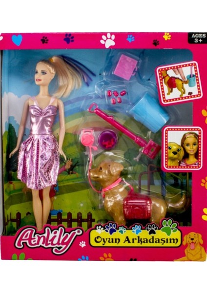 Luxury Anlily Kutulu Oyun Arkadaşım Pembe Elbi?seli? 1 Adet