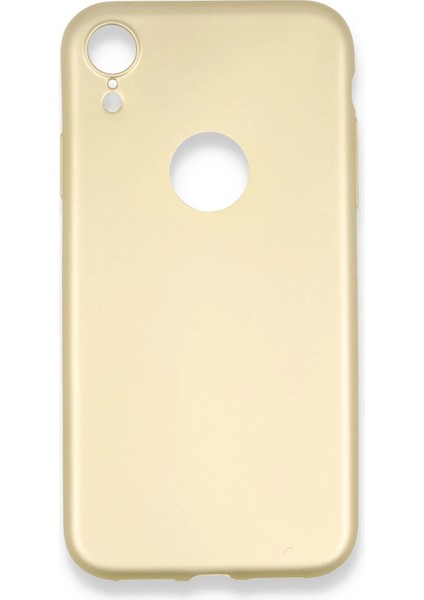 Apple iPhone Xr Kılıf First Silikon - Gold Ferrg