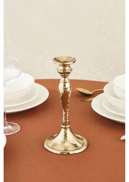 Luxury Rena New Year Yılbaşı Şamdan Gold 22 cm 1 Adet