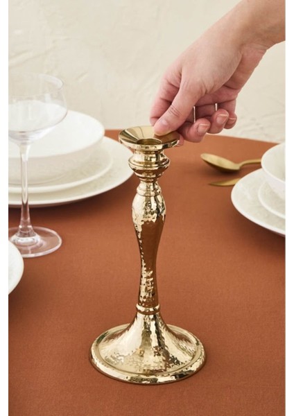 Luxury Rena New Year Yılbaşı Şamdan Gold 22 cm 1 Adet fiyatları