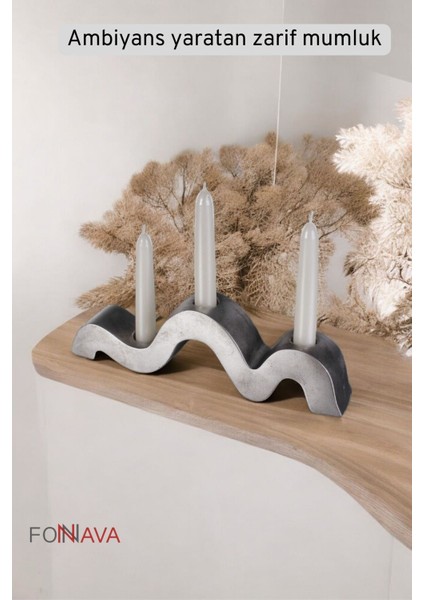 Luxury Şamdan Mumluk Dekoratif Mumluk Tealight Mumluk Gümüş Eskitme Renk Model 13 1 Adet