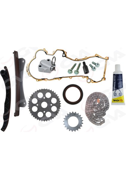 Eksantrik Zincir Seti Full Contali Keçe Vida Albea-Doblo-Punto-Idea 1.3 Jtd 03 Astra H Z13DT Gnzrz