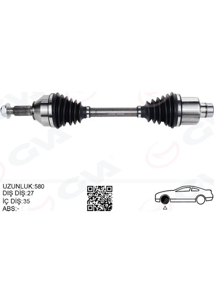 Ön Aks Komple Sağ Ford Mondeo Iii 1.8 -2.0 16V 00 07 Gnzrz