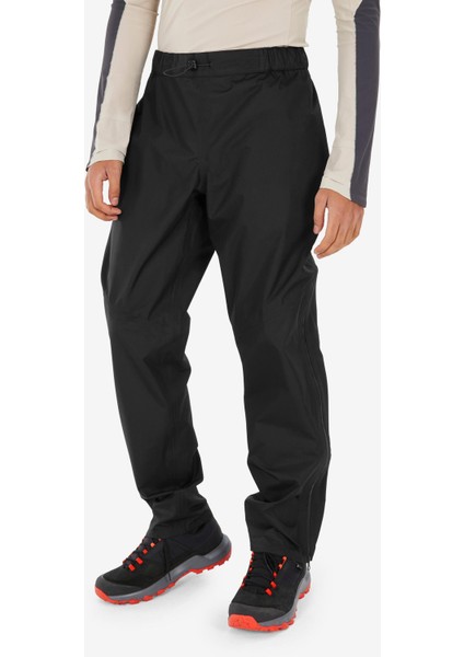 Quechua Erkek Outdoor Su Geçirmez Üst Pantolon - Siyah - Mh500