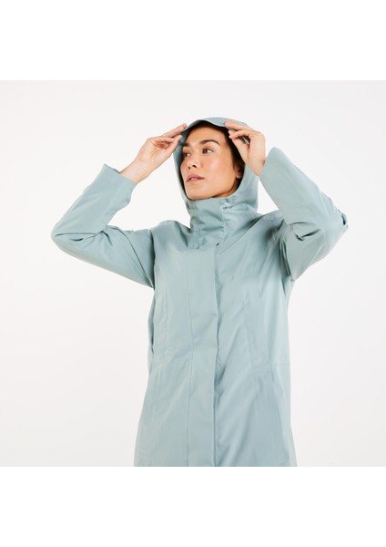 Tribord Kadın Yelkenli Yağmurluğu - Açık Yeşil - Sailing 500