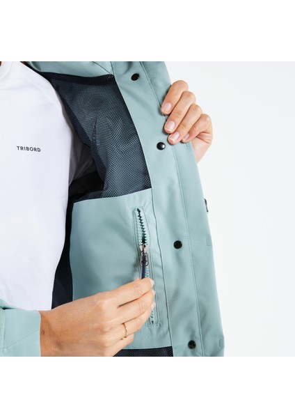 Tribord Kadın Yelkenli Yağmurluğu - Açık Yeşil - Sailing 500