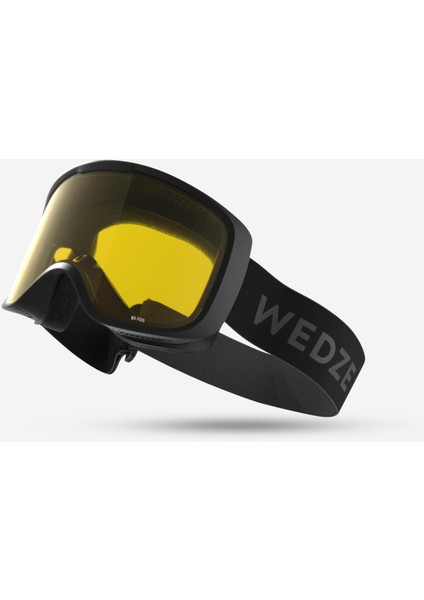 Wedze Yetişkin Kayak Snowboard Maskesi - Kötü Havalar - Siyah - G100 S1 indirimleri