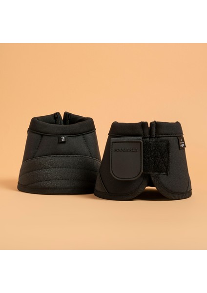 Fouganza Açık Toynak Bandı - At ve Midilli Boy - 2 Adet - Siyah - 500