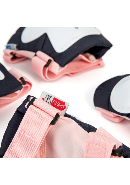 Oxelo Çocuk Paten / Kaykay / Scooter 3x2 Destek Seti - Pembe - Play