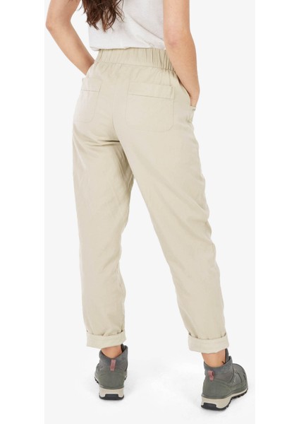 Quechua Kadın Outdoor Keten Pantolon - Bej - NH500 fırsatları