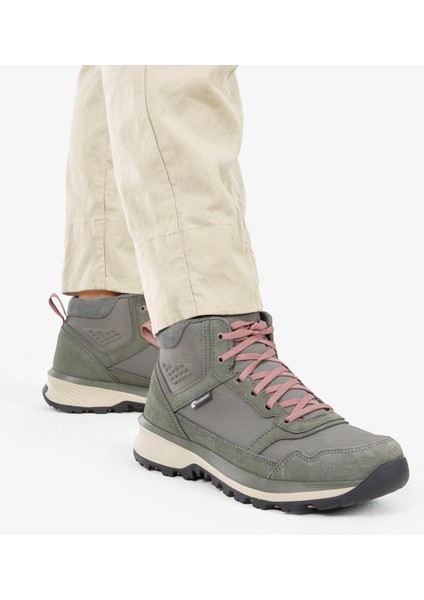 Quechua Kadın Outdoor Keten Pantolon - Bej - NH500