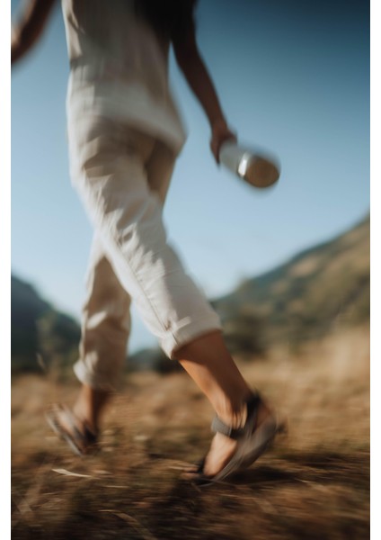 Quechua Kadın Outdoor Keten Pantolon - Bej - NH500