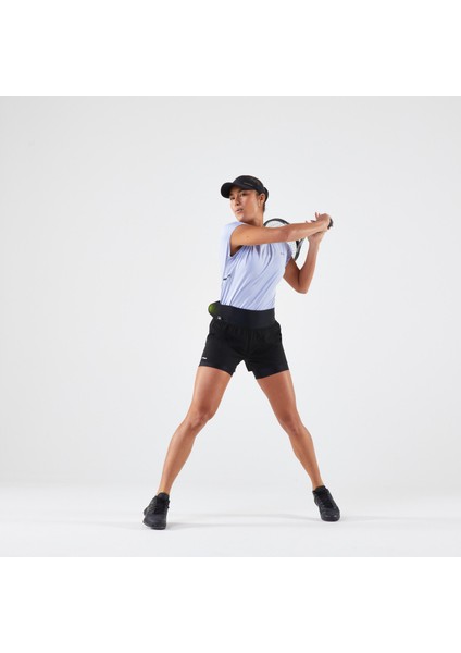 Artengo Kadın Tenis Şortu - Siyah - TSH Light Hip Ball