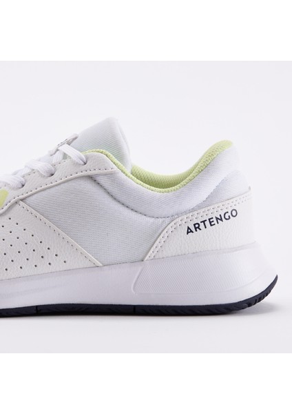 ARTENGO Çocuk Bağcıklı Tenis Ayakkabısı - Beyaz / Sarı - Essentıel
