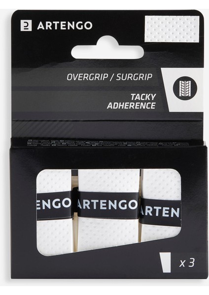 Artengo Tenis Overgrip - Beyaz - 3 Adet - Tacky indirimleri