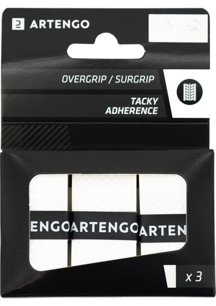 Artengo Tenis Overgrip - Beyaz - 3 Adet - Tacky