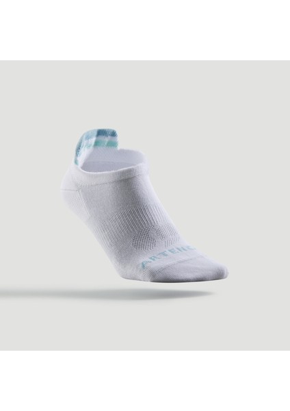 Artengo Tenis Çorabı Kısa Konç Unisex 3 Çift Beyaz Yeşil Rs 160