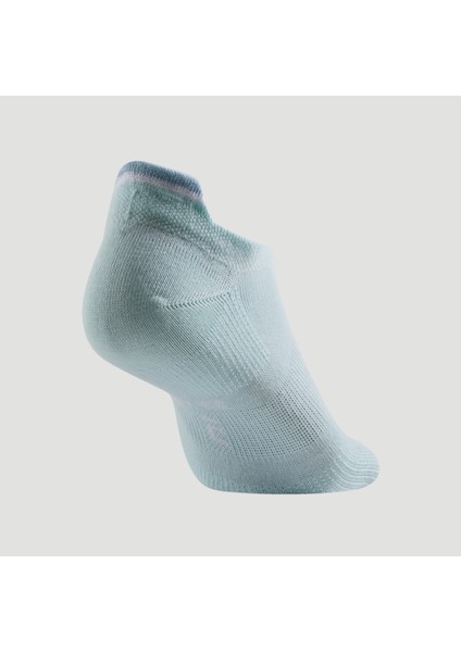 Artengo Tenis Çorabı Kısa Konç Unisex 3 Çift Beyaz Yeşil Rs 160