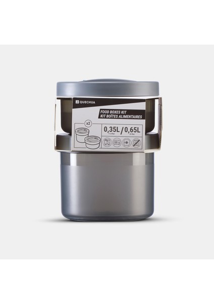 Quechua Yemek Kabı Seti - 0,35 / 0,65 Litre - 2 Adet