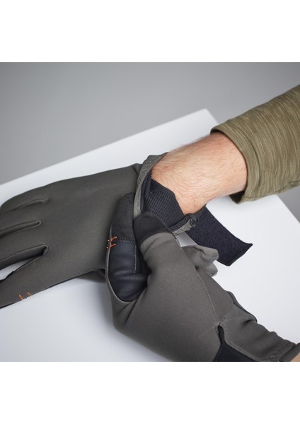 Solognac Dokunmatik Eldiven - Avcılık ve Doğa Gözlemi - Yeşil - 500 indirimleri