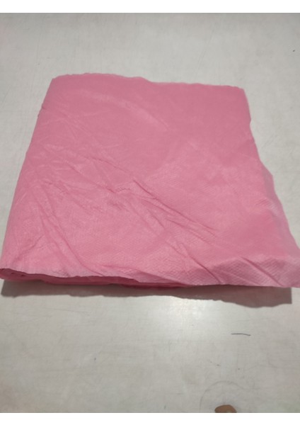 Tek Kullanımlık Sac Manikur Pedıkur Hijyen Tek Tek Poşetli Havlu Pembe Renk 10 Adet 40*80