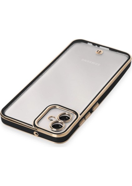 Samsung Galaxy A04E Kılıf Liva Lens Silikon - Siyah Ferrg