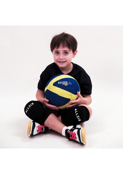 Allsix Voleybol Topu - Mavi / Sarı - 200/220 Gram - 6/9 Yaş - V100 Soft 200 fırsatları