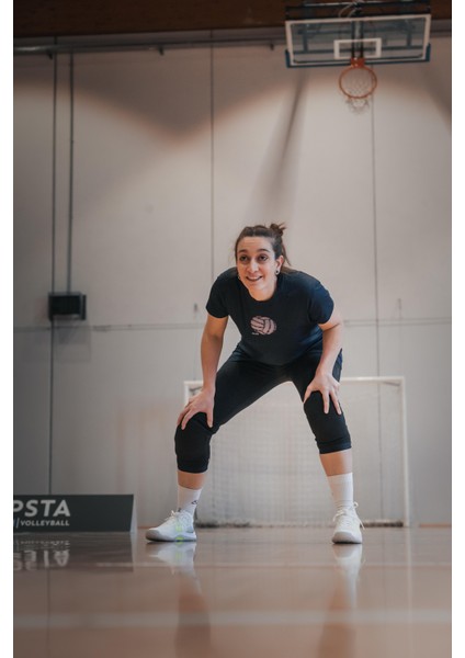 Allsix Voleybol Dizliği - Siyah - Vkp500