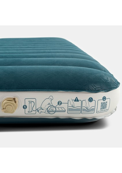 Quechua Şişirilebilir Kamp Matı - 70 cm - 1 Kişilik - Gri -Air Comfort