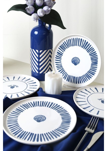 Ocean Muse Nordıc Pasta Tabağı 22 cm 4 Adet 22953-54