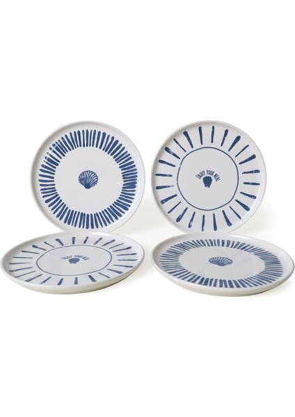 Ocean Muse Nordıc Pasta Tabağı 22 cm 4 Adet 22953-54